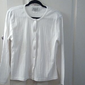 Jessica Classic White Button-Down Shirt
